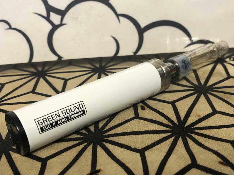 Green Sound EGO II AERO Mod 2200mAh、グリーンサウンドオートパフのCBDペン、CBDカートリッジに