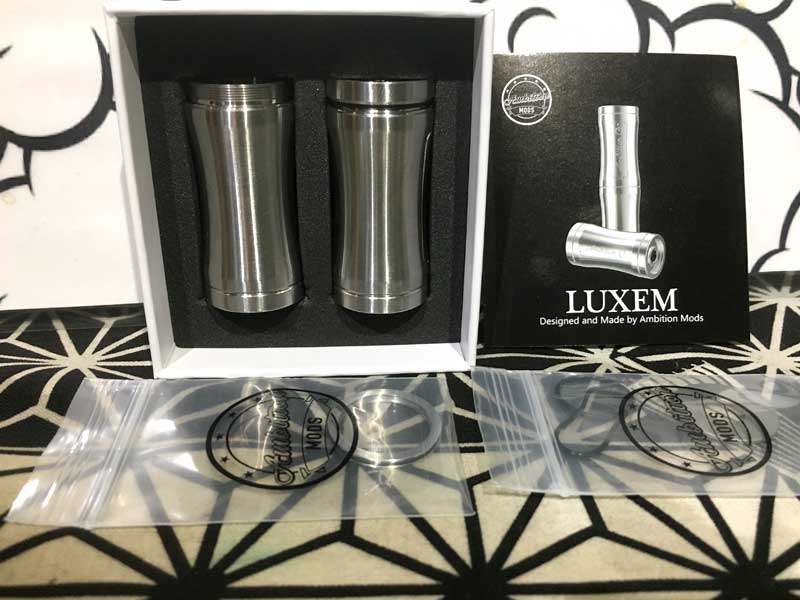 Ambition MODS LUXEM 18350/18650 tube mod �A���r�V�������b�Y ��Փ��̃Z�~���J�`���[�u