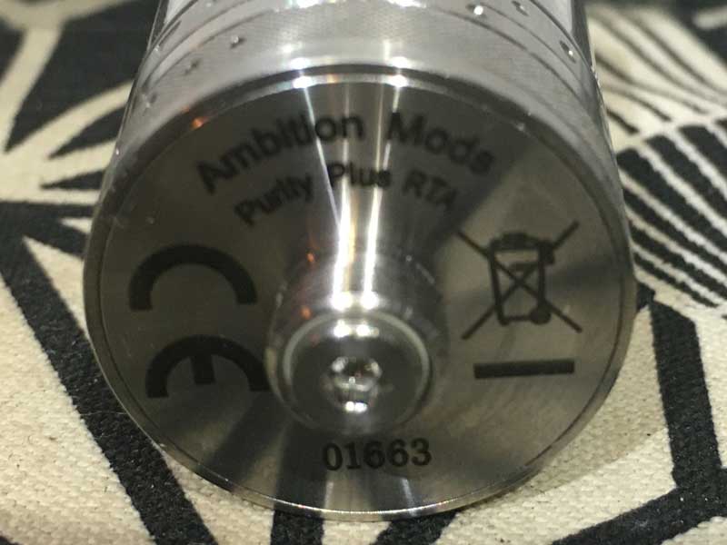 Ambition MODS PURITY PLUS MTL RTA 3.5ml . �A���r�V�������b�Y �v���e�B�v���XRTA & �_�C�����h�^���N