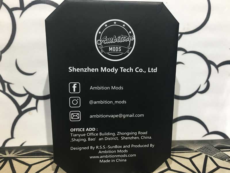Ambition MODS EASY Side Box Mod 60W DESIGN BY SUNBOX R.S.S. �T���{�b�N�X�@�X�e���X���b�h