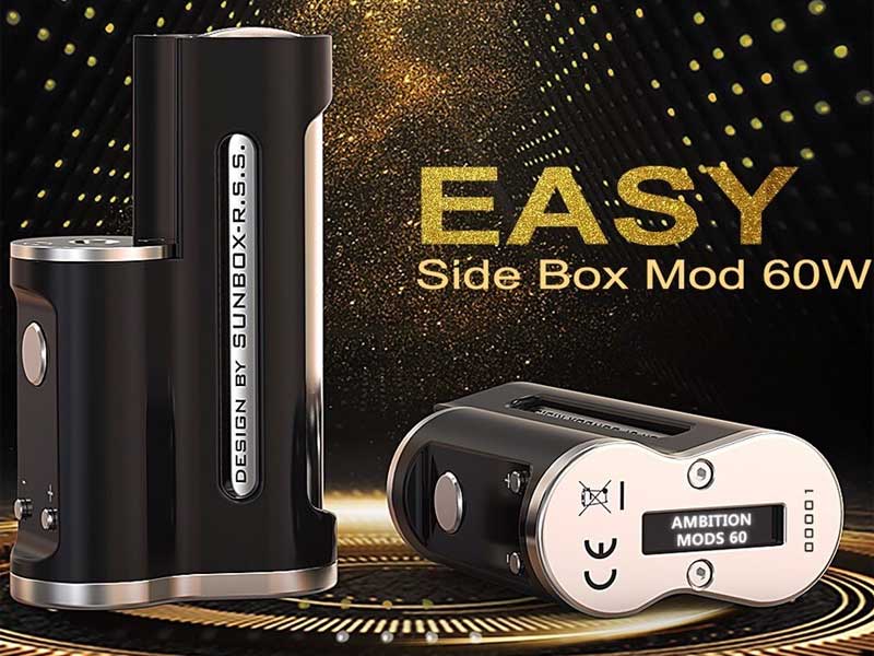Ambition MODS EASY Side Box Mod 60W DESIGN BY SUNBOX R.S.S. �T���{�b�N�X�@�X�e���X���b�h