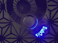mananaロゴ入り FIDGET TOY LED Custom Word SPINNER USB充電式 LEDで光って好きな言葉が出るハンドスピナ−