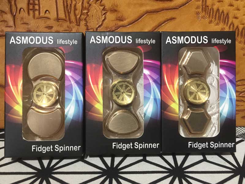 ASMODUS Hand Spinner Fidget Toy アスモダス ハンドスピナー フィジェットトイ 2枚羽 Brass 真鍮製