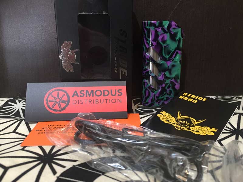 ASMODUS BOX MOD VR Stride 80W TC �A�X���_�X�@�X�g���C�h �G���@���Q���I�������@�G�f�B�V����