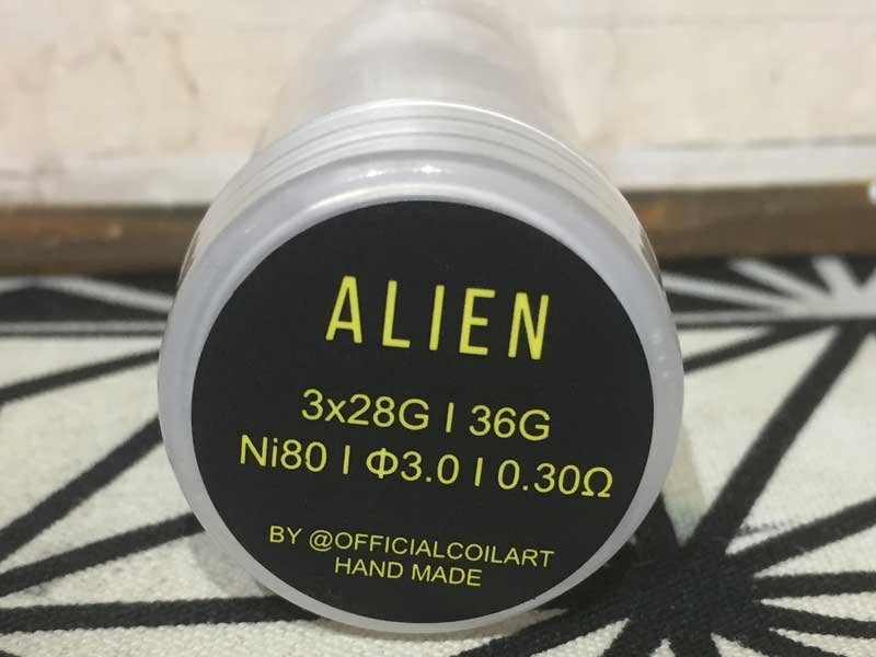 COIL ART Alien �v�����C�h �R�C�� (3�~28G/36G) Ni80 ��3.0mm (0.30��) 5���� 