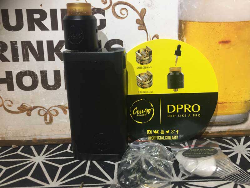 Coil Art DPRO 133 Premium Kit RDA、ドリッパー付きスターターキット