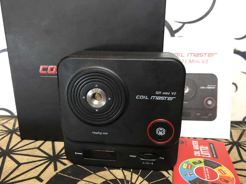 Coil Master 521 Tab Mini/パフボタンが付いている為 吸えちゃう オームメーター