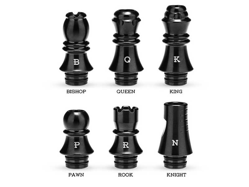 KIZOKU Chess Series 510 Drip Tip 6pcs/510 �K�i pack �M�� �`�F�X�Z�b�g