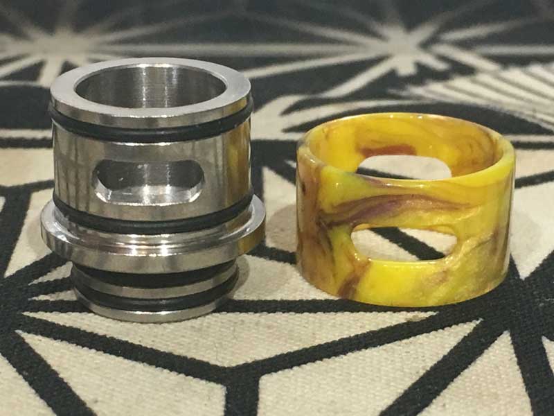 810 Airflow Hole Resin & Stainless 810�K�i �G�A�t���[�̃z�[���t ���W�� & �X�e�����X�̃h���b�v�`�b�v