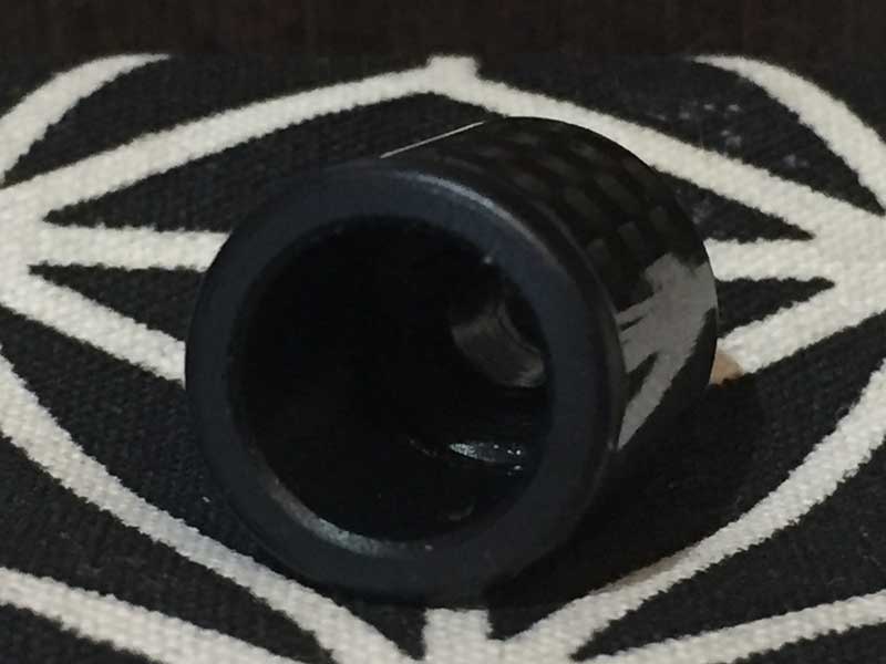 Vape アクセサリー 510規格 Varbon Fiber カーボンファイバー柄のドリップ チップ、Black