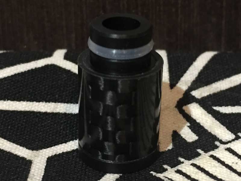 Vape アクセサリー 510規格 Varbon Fiber カーボンファイバー柄のドリップ チップ、Black