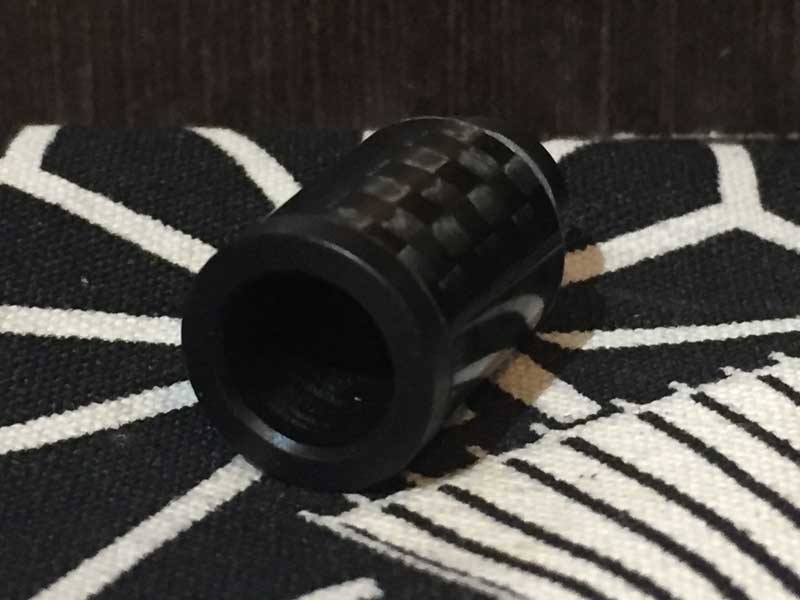 Vape アクセサリー 510規格 Varbon Fiber カーボンファイバー柄のドリップ チップ、Black