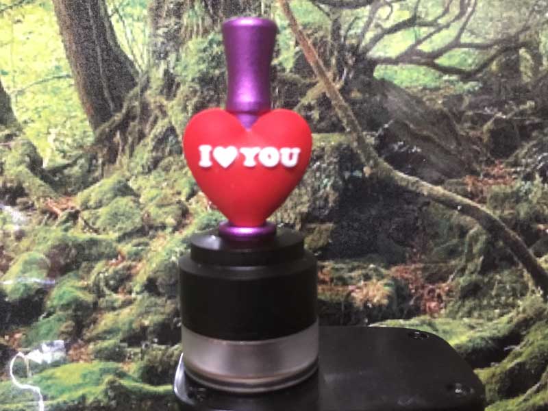 Vape �A�N�Z�T���[ 510�ڑ� Heart AngelxI love you�̃h���b�v�`�b�v