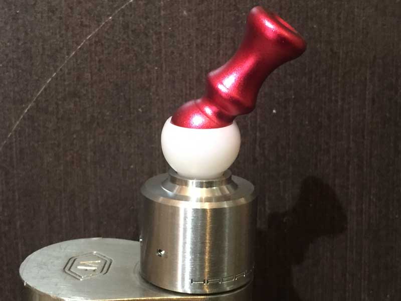 Vape �A�N�Z�T���[/Rotary Drip Tip�A�A���~�� ���邭����A���~���̃h���b�v�`�b�v Red