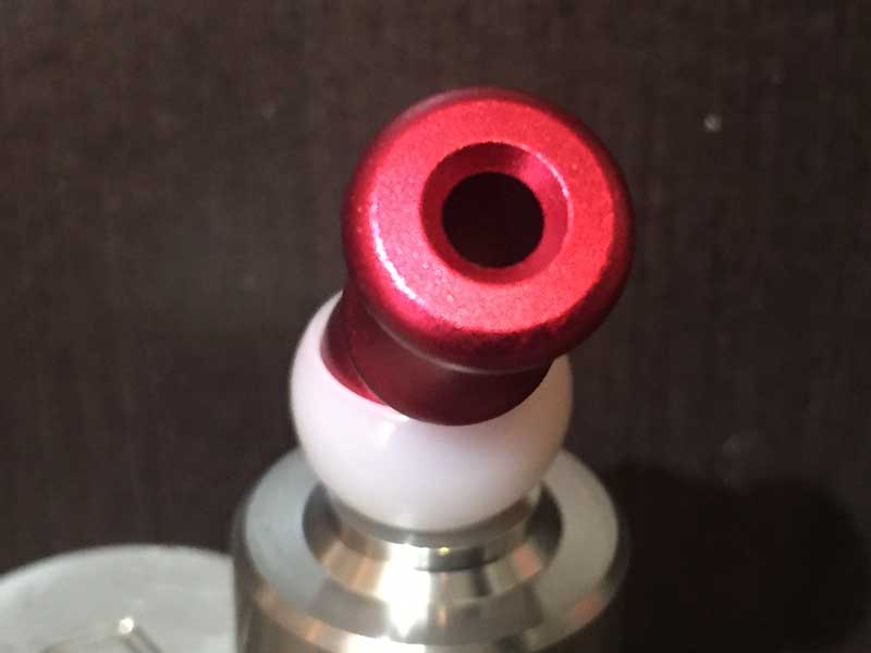 Vape �A�N�Z�T���[/Rotary Drip Tip�A�A���~�� ���邭����A���~���̃h���b�v�`�b�v Red