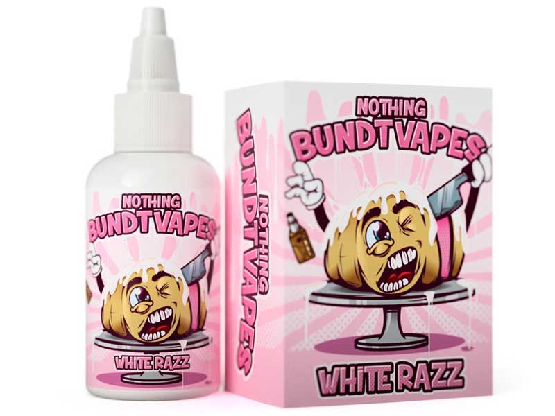 NBV Nothing Bundt Vapes  by 5iveten White Razz �z���C�g�`���R���[�g�����Y�x���[�o���g�P�[�L
