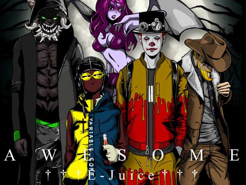 Awesome E-Juice/Dirty Pimp 60ml �I�[�T�� E�W���[�X �J�X�^�[�h x �^�o�R