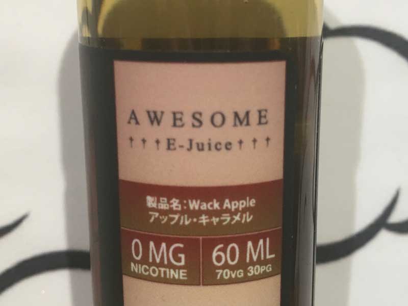 Awesome E-Juice/Wack Apple 60ml �I�[�T�� E�W���[�X �A�b�v�� x �L��������