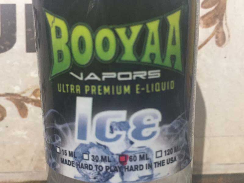 US e-liquid BOOYAA VAPORS ULTRA PREMIUM E-LIQUID Ice60ml�@�X�[�p�[�N�[�������\�[��
