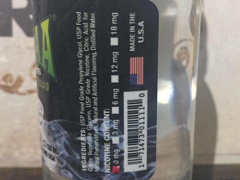 US e-liquid BOOYAA VAPORS ULTRA PREMIUM E-LIQUID Ice60ml�@�X�[�p�[�N�[�������\�[��