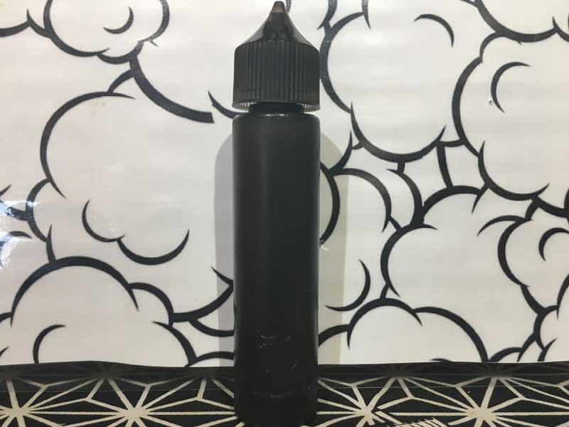 Made in USA CHUBBY GORILLA Vape E-Liquid 詰替え用ボトル、ユニコ-ンボトル、チャビーゴリラ 60ml LDPE Black