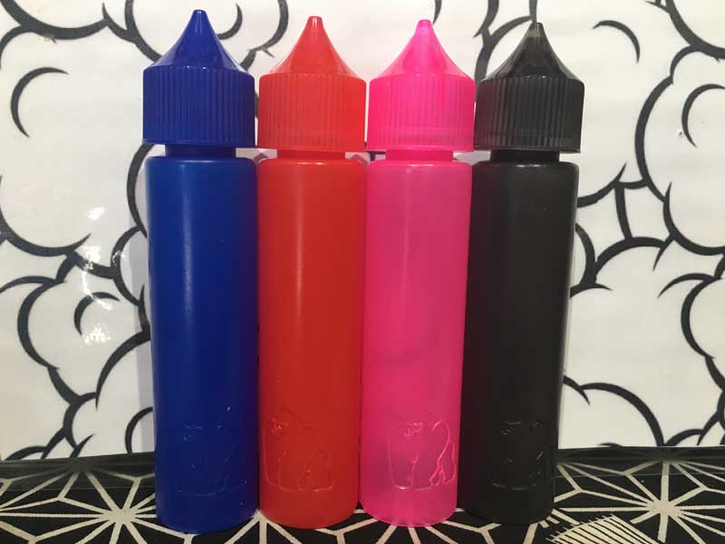 Made in USA CHUBBY GORILLA Vape E-Liquid 詰替え用ボトル、ユニコ-ンボトル、チャビーゴリラ 60ml LDPE