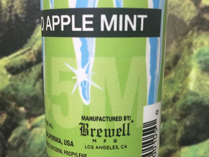 US Vape E-Liquid Brewell Vapory Hard Apple Mint 60ml S \[