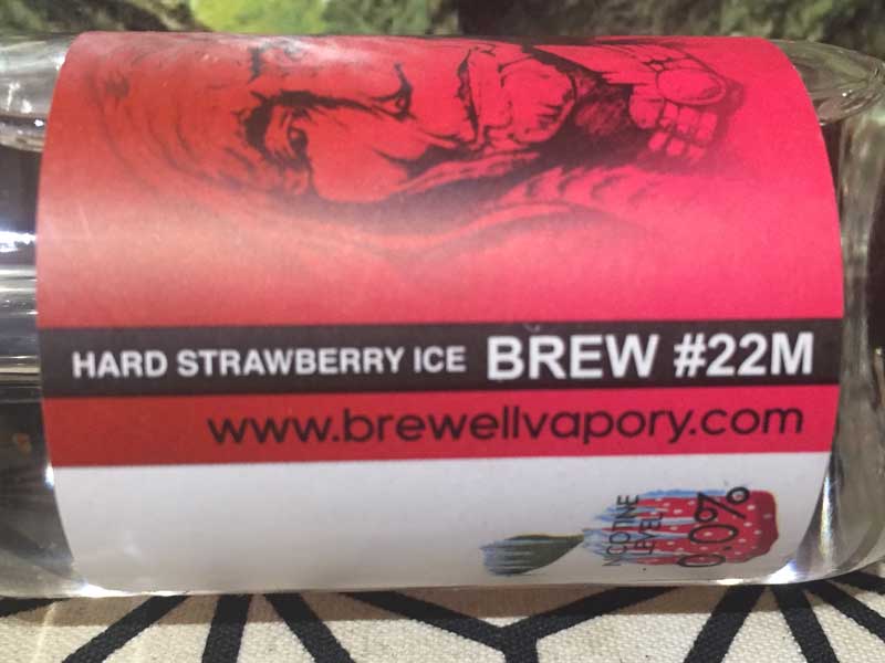 US Vape E-Liquid Brewell Vapory Hard Strawberry Ice 60ml ストロベリーメンソール
