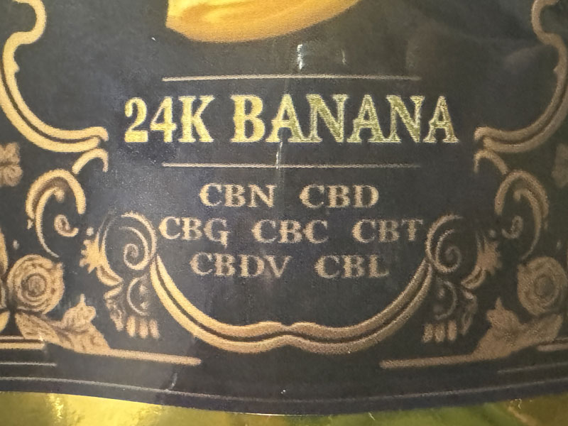 +1UP CBD/24K BANANA CBN �D�� ���@���Z�v�^�[1ml 24K �o�i�i �C���f�B�J�D��n�C�u���b�h