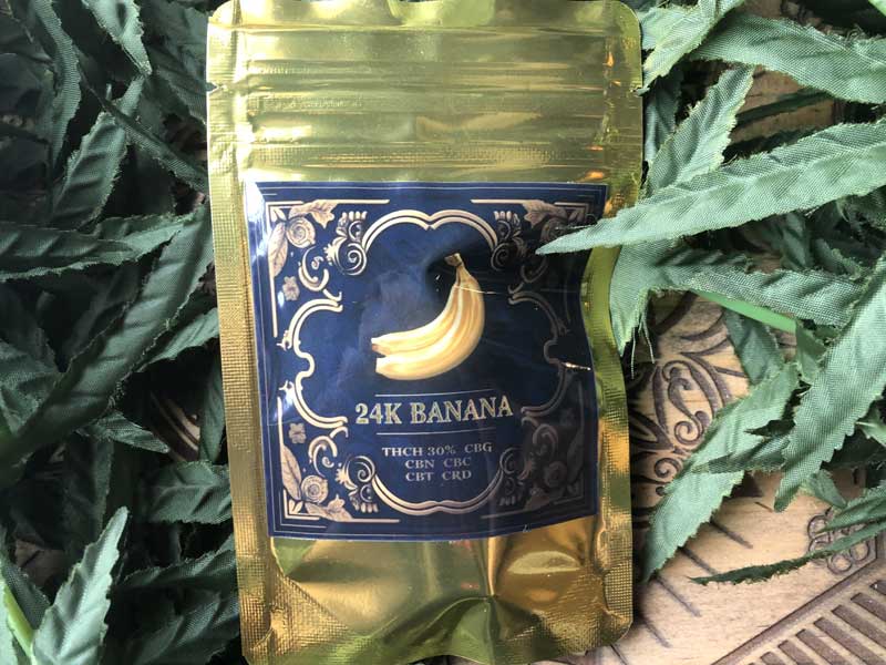 +1UP(�v���X�����A�b�v)CBD/24K BANANA 4up 30% 1ml hybrid ���l���� THCH���L�b�h