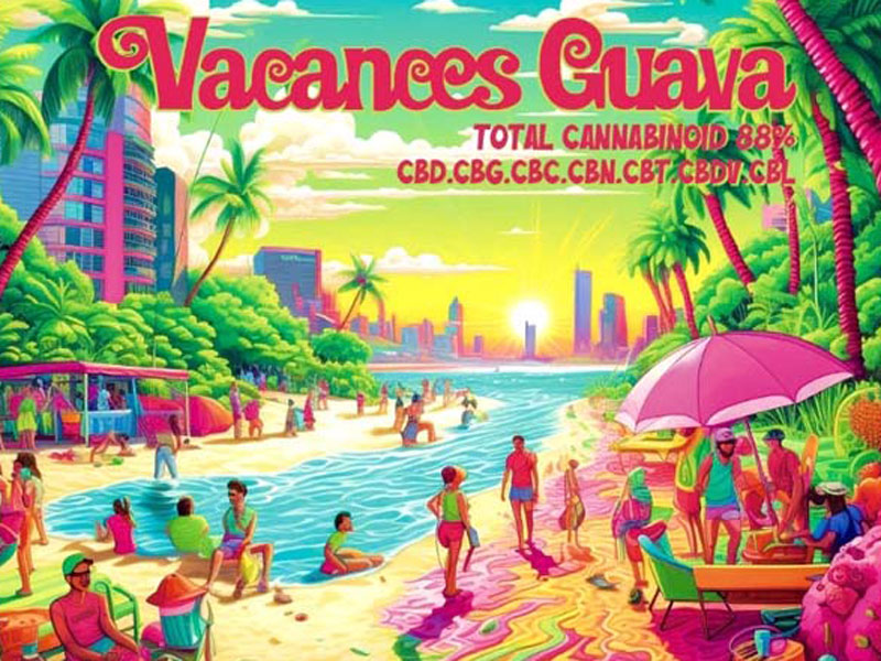+1UP CBD/Vacances Guava CBG D 1ml oJX O@o TeBoDnCubh