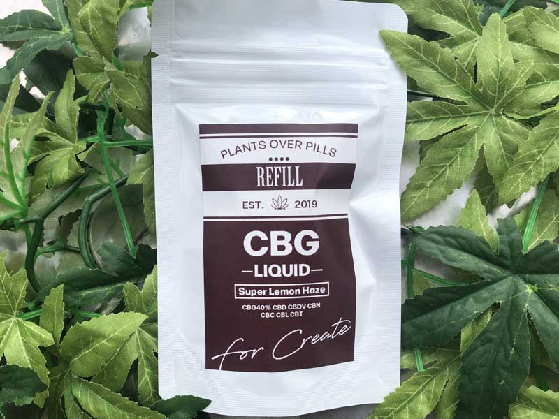 & HEMP/REFILL/CBG���L�b�h/Super Lemon Haze/CBG 40% 1.0ml �g�[�^���J���i�r�m�C�h95%
