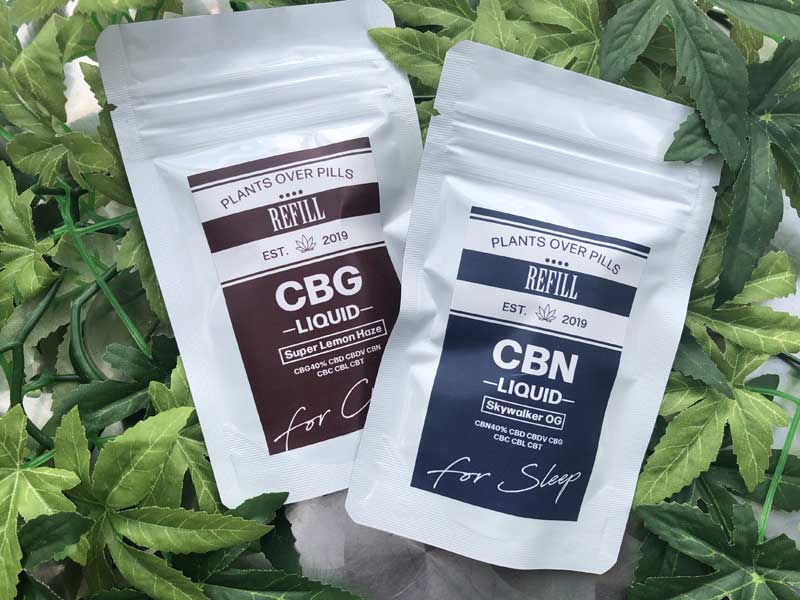 & HEMP/REFILL/CBG���L�b�h/Super Lemon Haze/CBG 40% 1.0ml �g�[�^���J���i�r�m�C�h95%