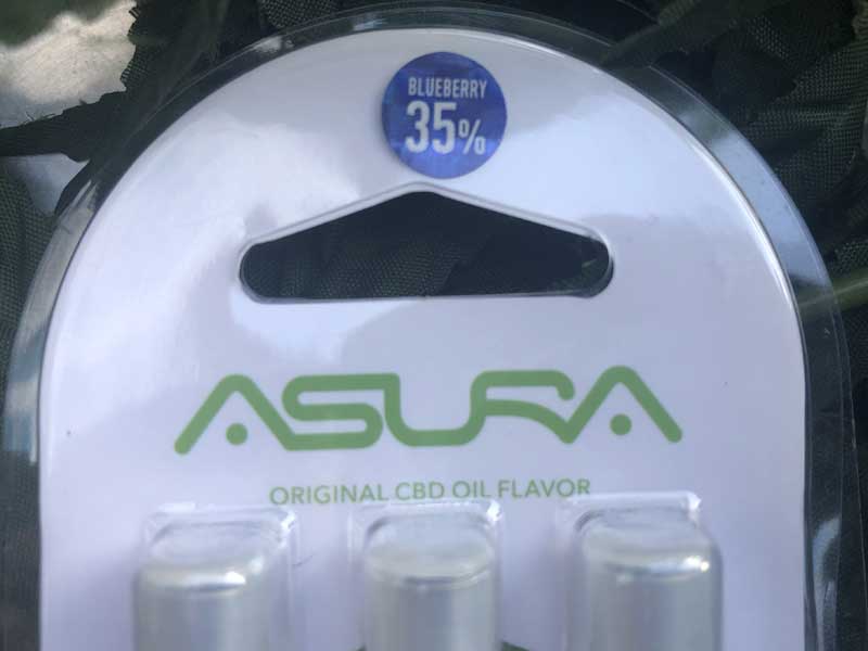 ASURA CBD 3 ATOMIZERS CBD 35% or CBD5% 510 �J�[�g���b�W 3�{�Z�b�g