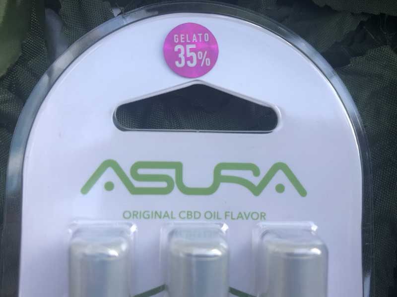 ASURA CBD 3 ATOMIZERS CBD 35% or CBD5% 510 �J�[�g���b�W 3�{�Z�b�g