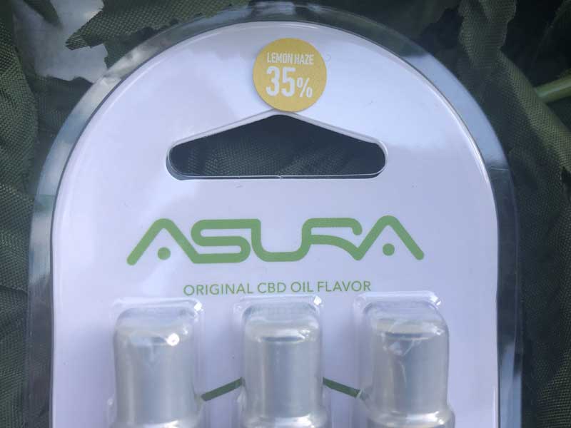 ASURA CBD 3 ATOMIZERS CBD 35% or CBD5% 510 �J�[�g���b�W 3�{�Z�b�g
