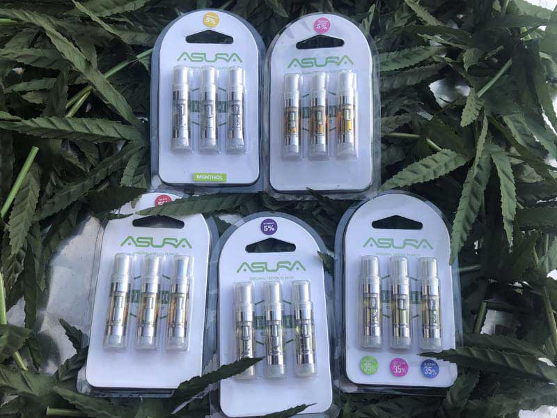 ASURA CBD ATOMIZER 3�{�Z�b�g�A510 �J�[�g���b�W CBD%