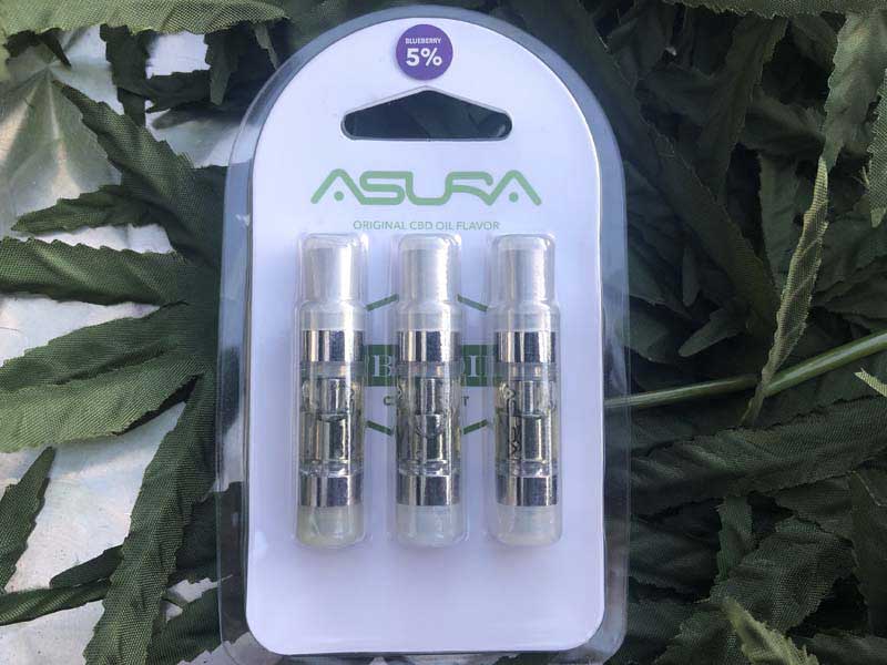 ASURA CBD 3 ATOMIZERS CBD 35% or CBD5% 510 �J�[�g���b�W 3�{�Z�b�g