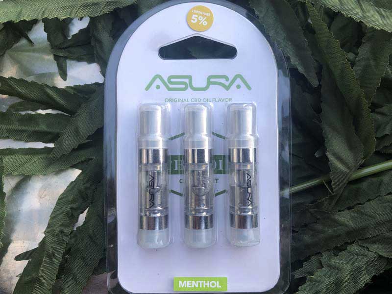 ASURA CBD 3 ATOMIZERS CBD 35% or CBD5% 510 �J�[�g���b�W 3�{�Z�b�g