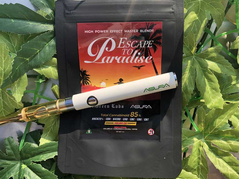 ASURA CBD x Dr.Green Labs/HHCH20%、Escape To Paradiseリキッド-ASURA OG- 1ml
