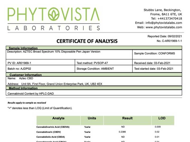 AZTEC Broad Spectrum Pen�A�A�X�e�J �u���[�h�X�y�N�g�����y�� 0.5ml CBD 10%�i50mg�j