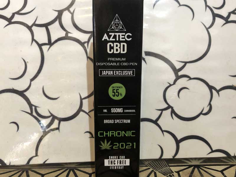 AZTEC Cartridge CBD 550mg/55%/1ml アステカブロードスペクトラムカートリッジ 使い切り