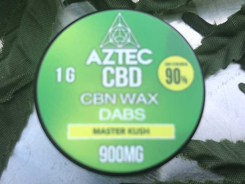 AZTEC CBD/ CBN WAX アステカ CBN ワックス 1g CBN濃度90% CBD濃度5% 