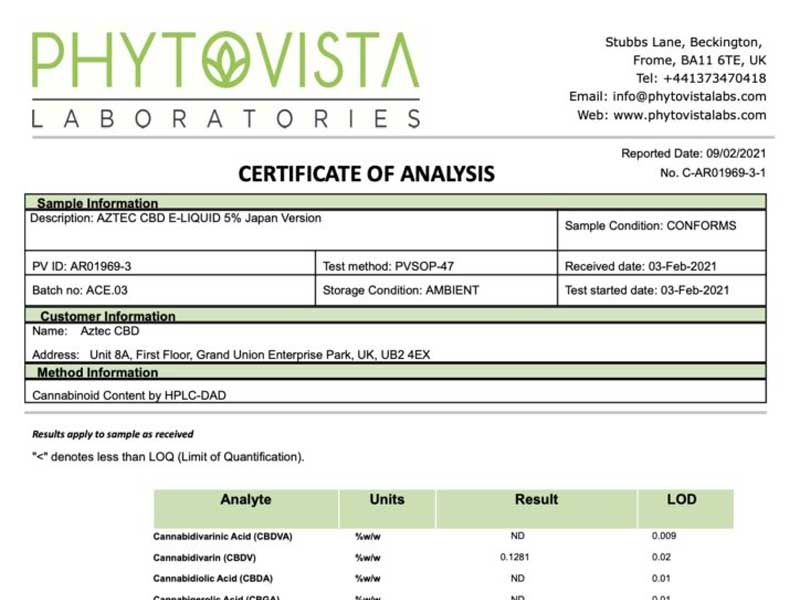 AZTEC FULL SPECTRUM CBD E-LIQUID�A�A�X�e�J �t���X�y�N�g���� CBD ���L�b�h 10ml�ACBD 5%�A500mg