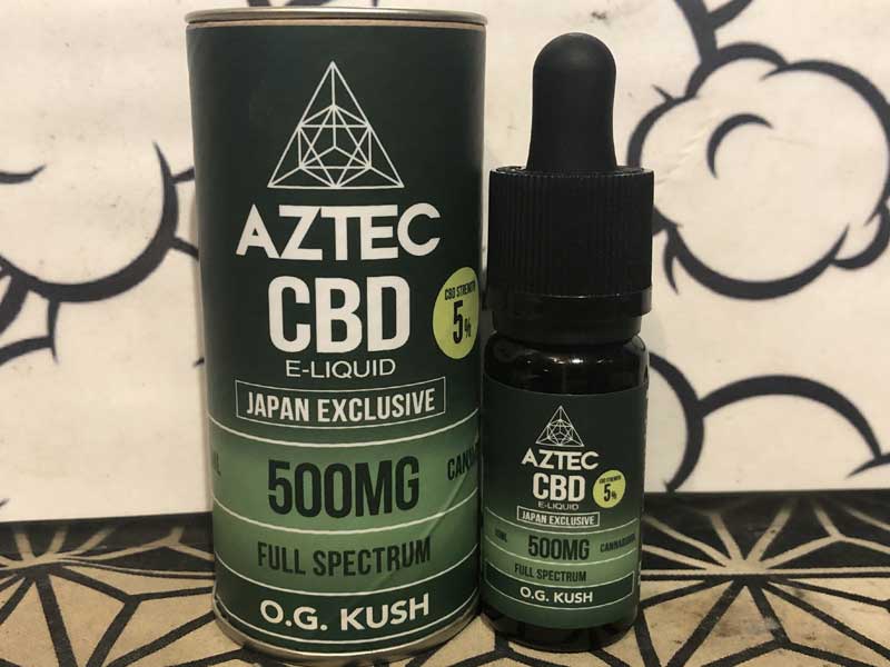 AZTEC FULL SPECTRUM CBD E-LIQUID�A�A�X�e�J �t���X�y�N�g���� CBD ���L�b�h 10ml�ACBD 5%�A500mg