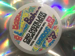 Bobos CBD Distillate BROADSPECTRUM�@Wax �{�{�X CBD�ACBG�ACBN ���b�N�X�A�V���b�^�[�@