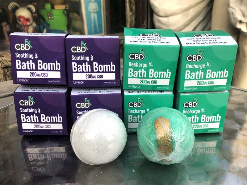CBD FX CBD Bath Bomb、ブロードスペクトラムCBD 200mg　CBD バスボム、入浴剤
