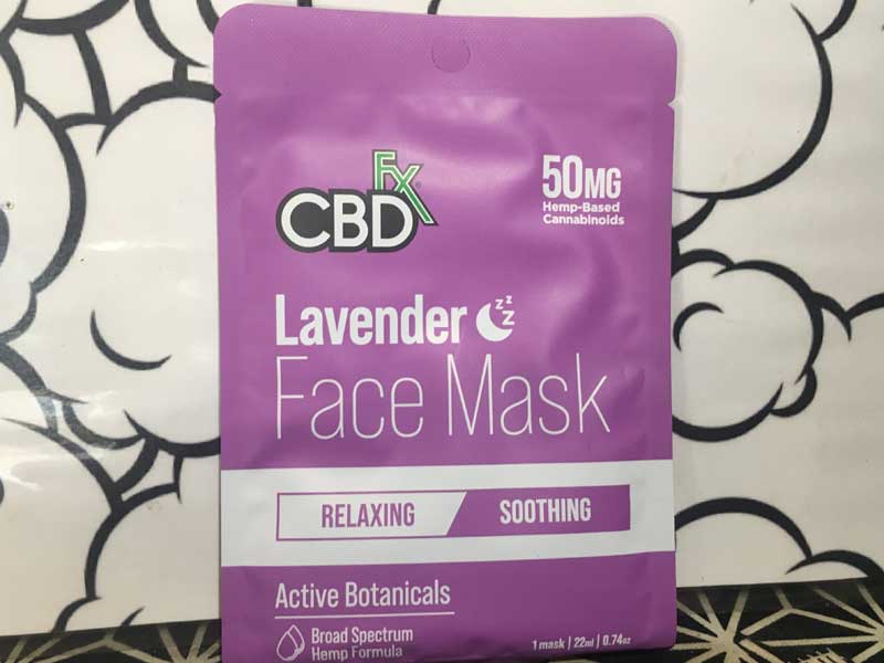 CBD FX CBD FACE MASK�A�u���[�h�X�y�N�g����CBD 50mg�@CBD �t�F�C�X�}�X�N