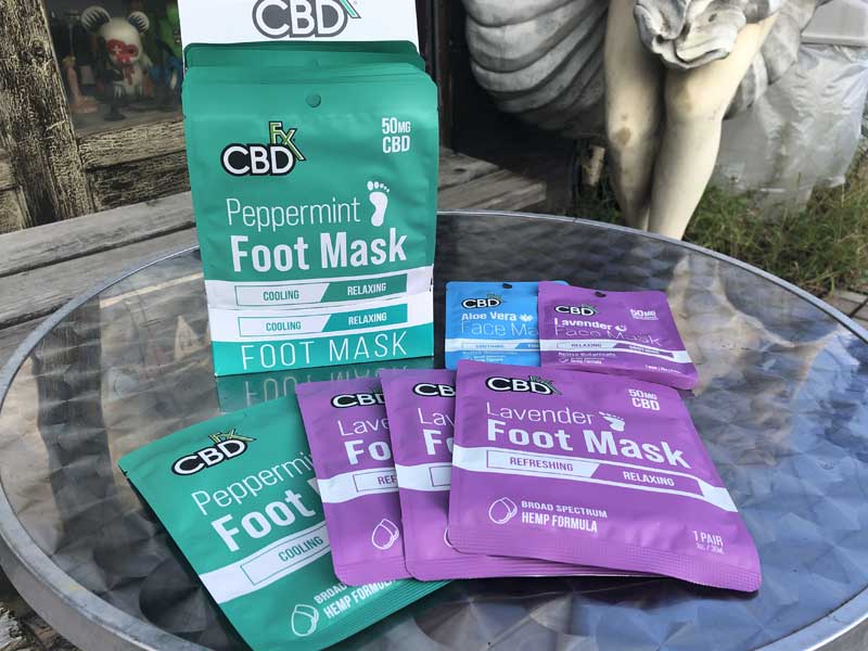 CBD FX CBD FOOT MASK�A�u���[�h�X�y�N�g����CBD 50mg�@�t�b�g�P�A�� CBD�t�b�g�}�X�N