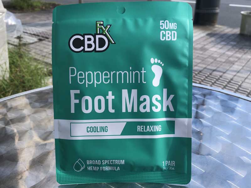 CBD FX CBD FOOT MASK�A�u���[�h�X�y�N�g����CBD 50mg�@�t�b�g�P�A�� CBD�t�b�g�}�X�N